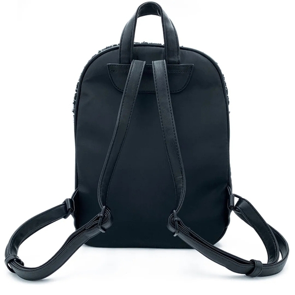 Nwt Badgley Mischka Quilted Tweed Studded Backpack Retail $169 - Picture 4 of 8